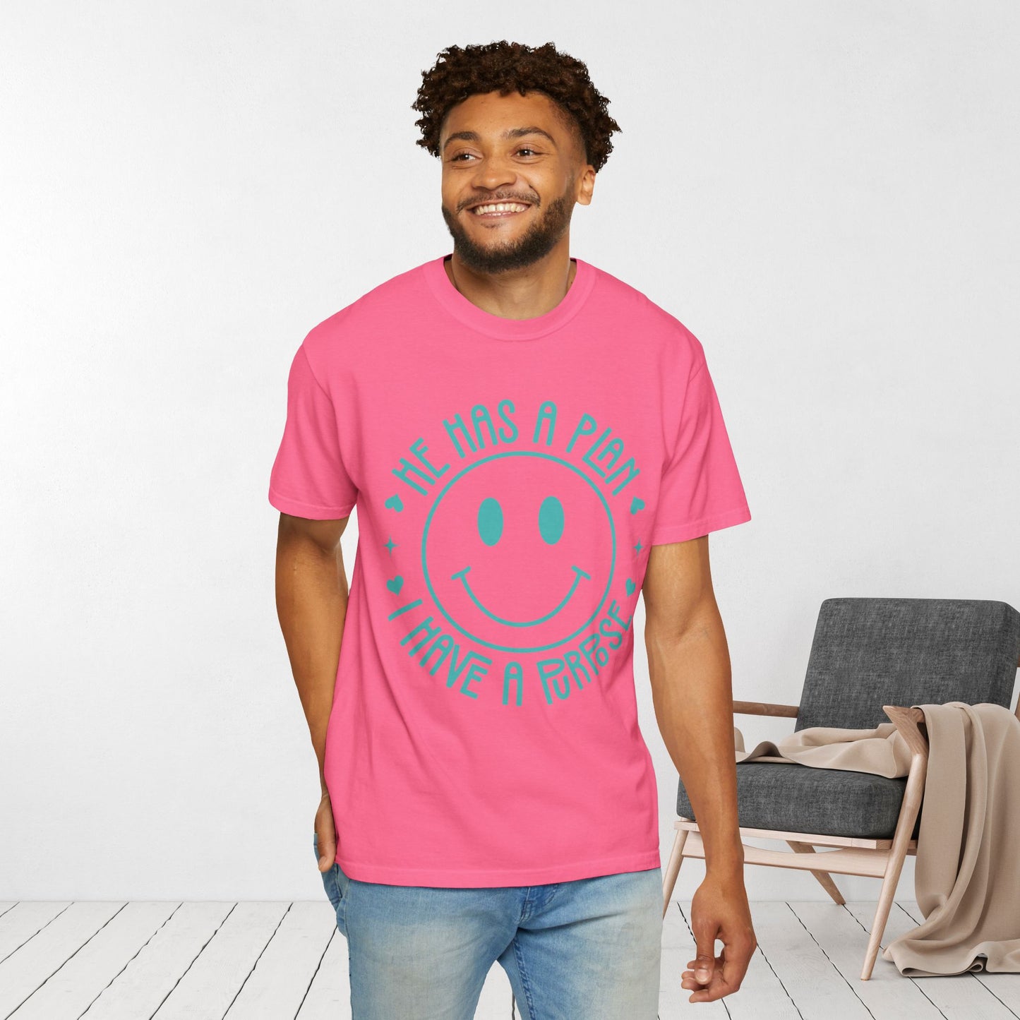 He Has a Plan I Have a Purpose Comfort Colors Shirt