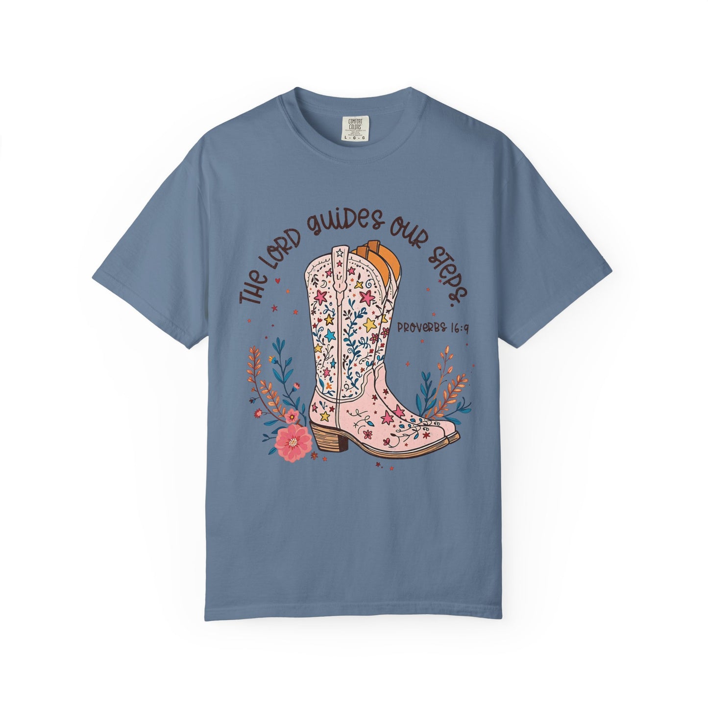 The Lord Guides Our Steps Comfort Colors Shirt