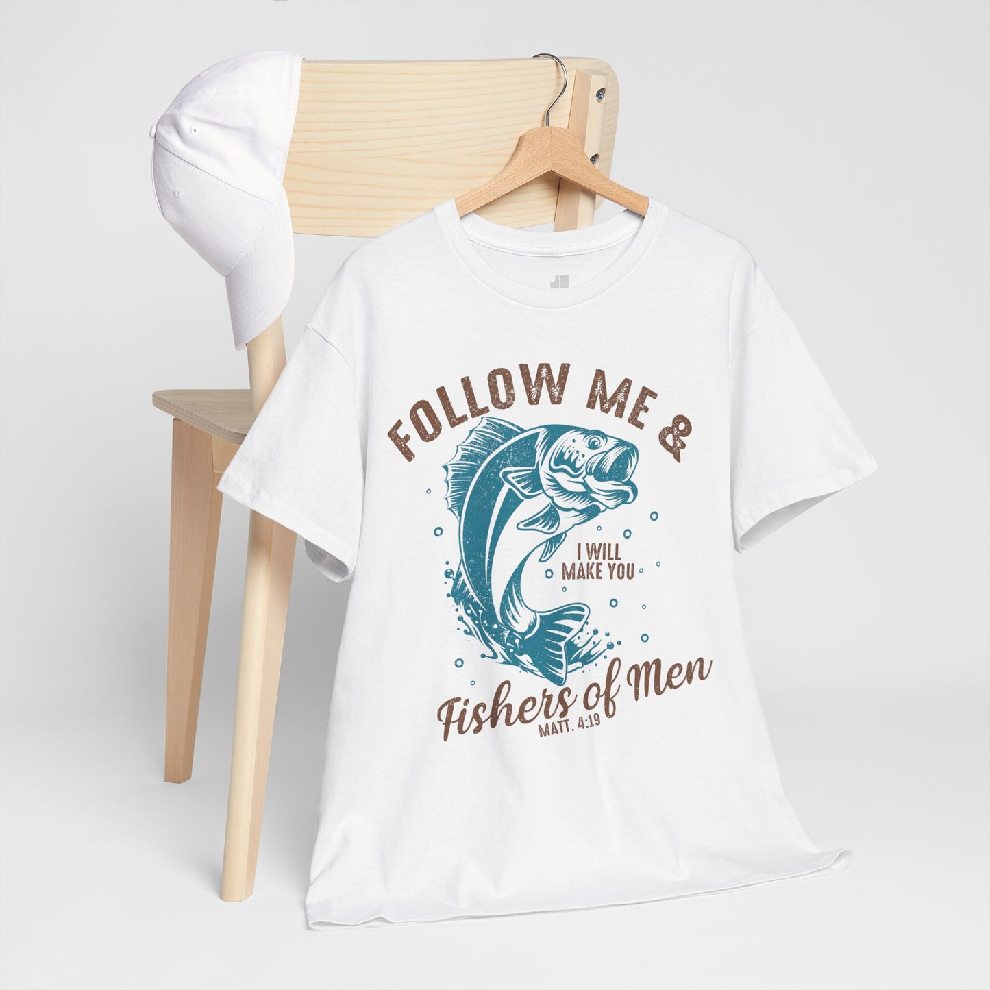 Follow Me Heavy Cotton Tee - Matthew 4:19