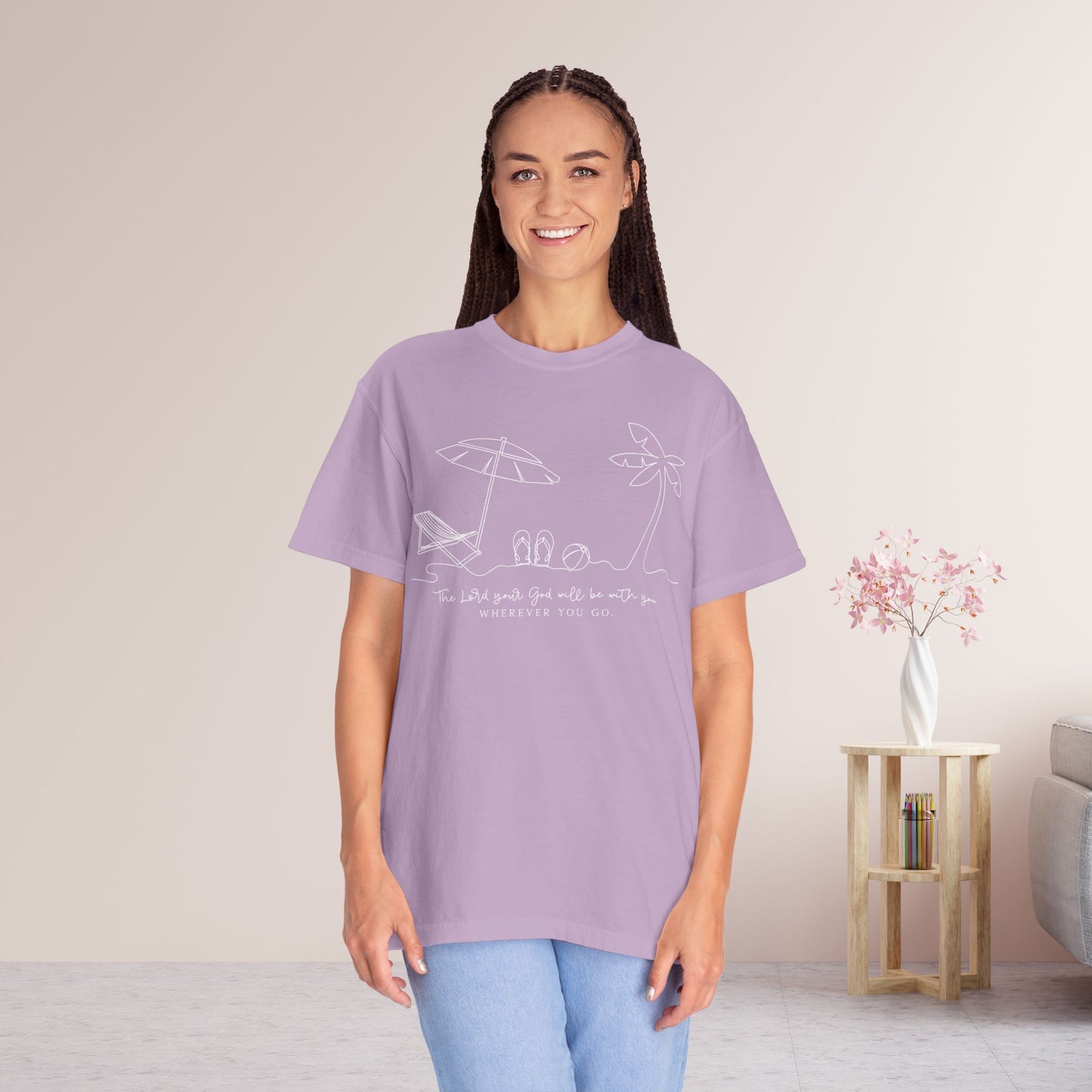 The Lord Your God Will Be With You Wherever You Go Comfort Colors Shirt
