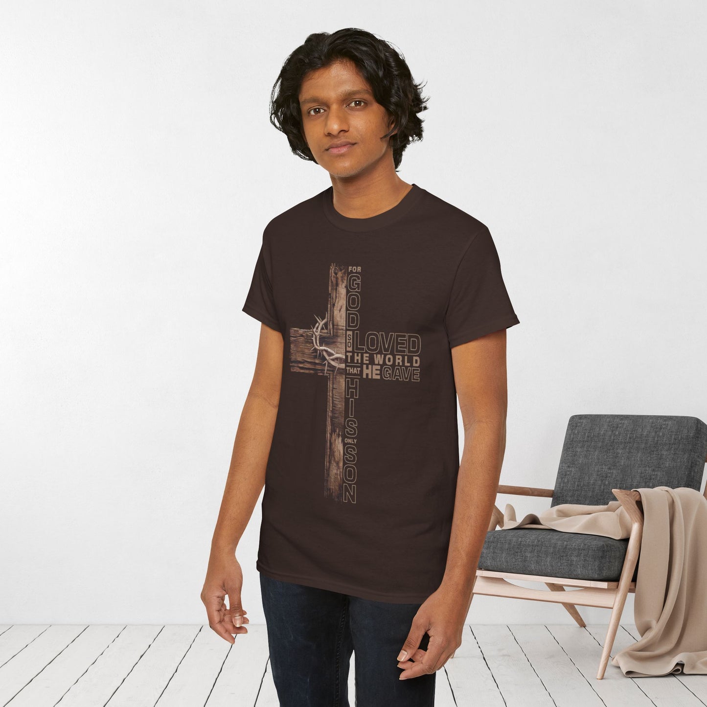 John 3:16 Heavy Cotton Tee