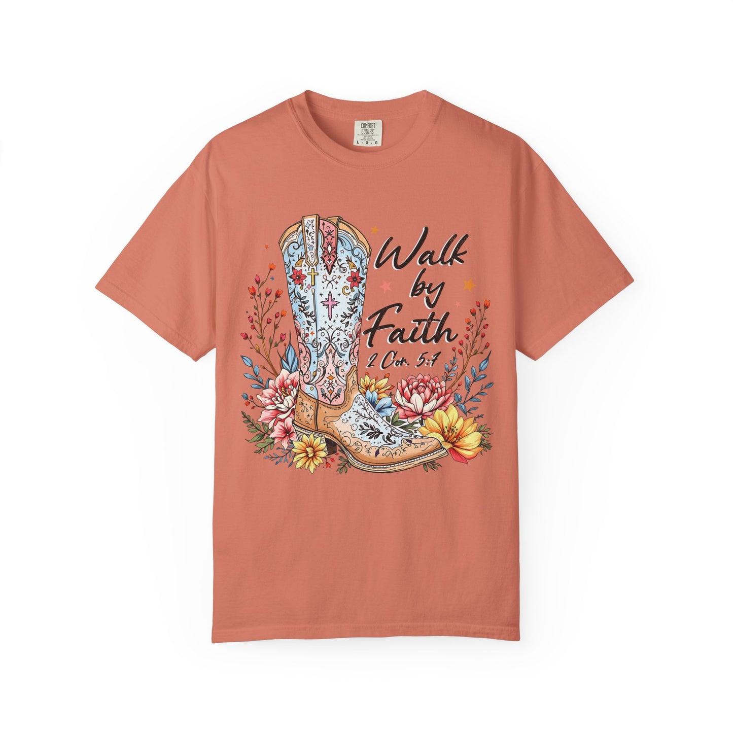 Walk By Faith Comfort Colors Shirt