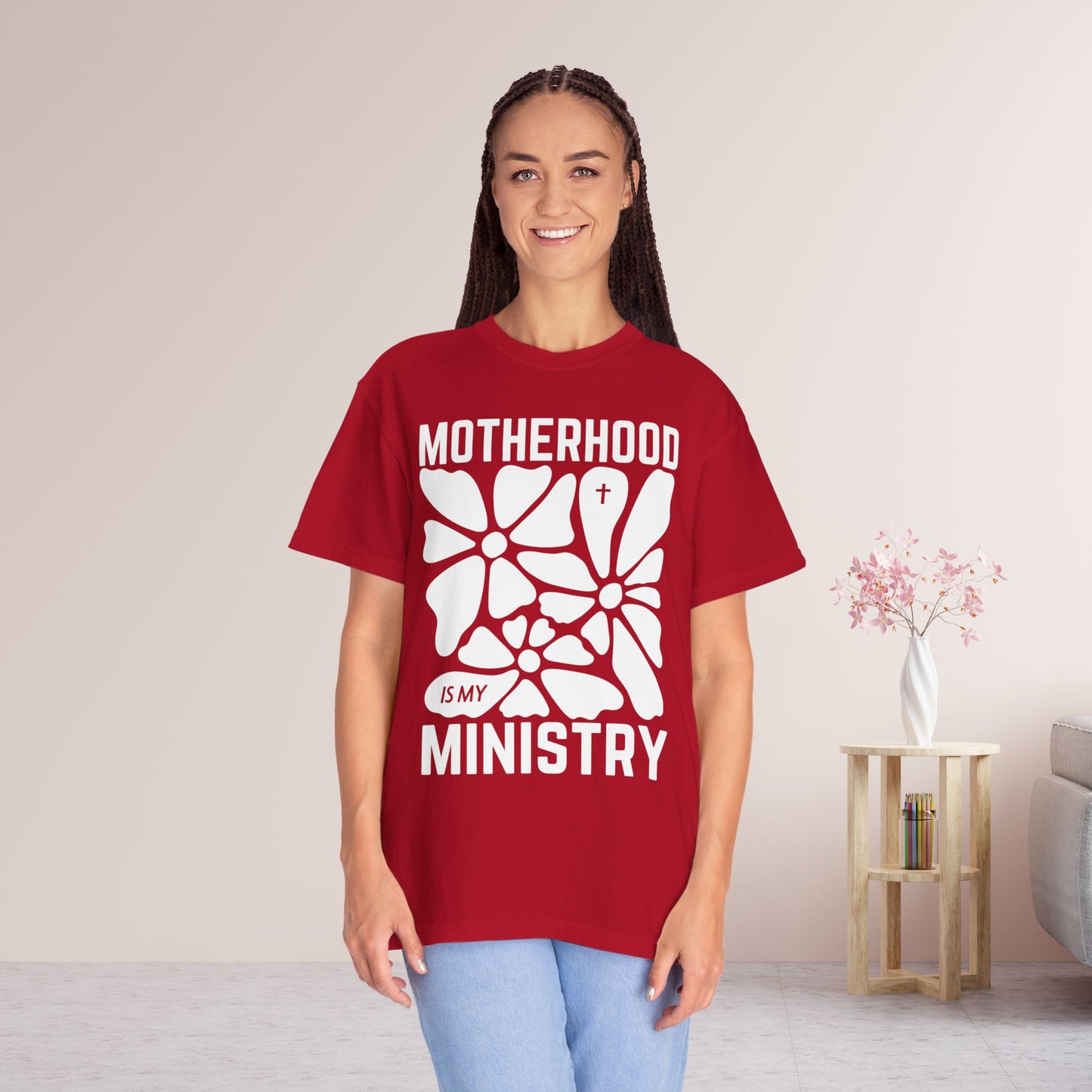 Motherhood is My Ministry Comfort Colors Tee