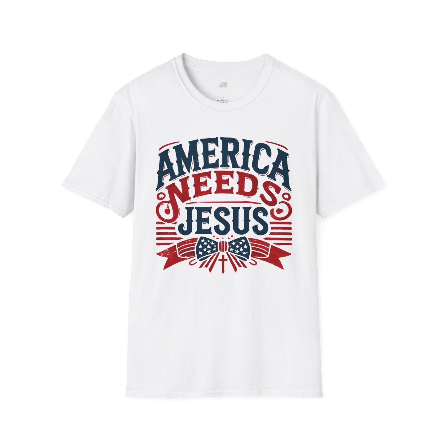 America Needs Jesus Softstyle T-shirt
