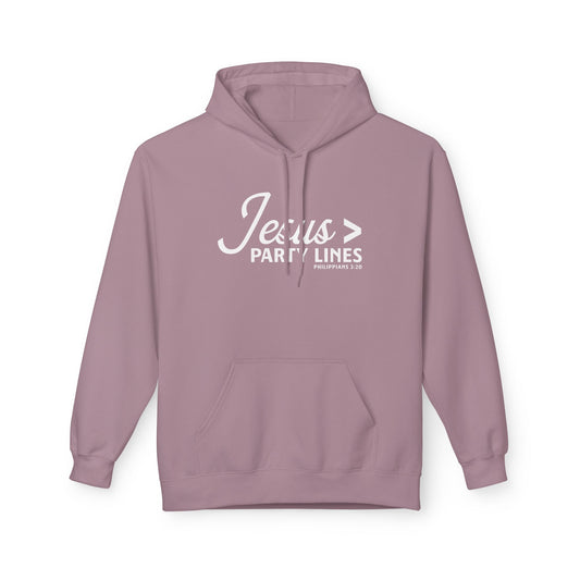 Jesus > Party Lines Unisex Midweight Hoodie