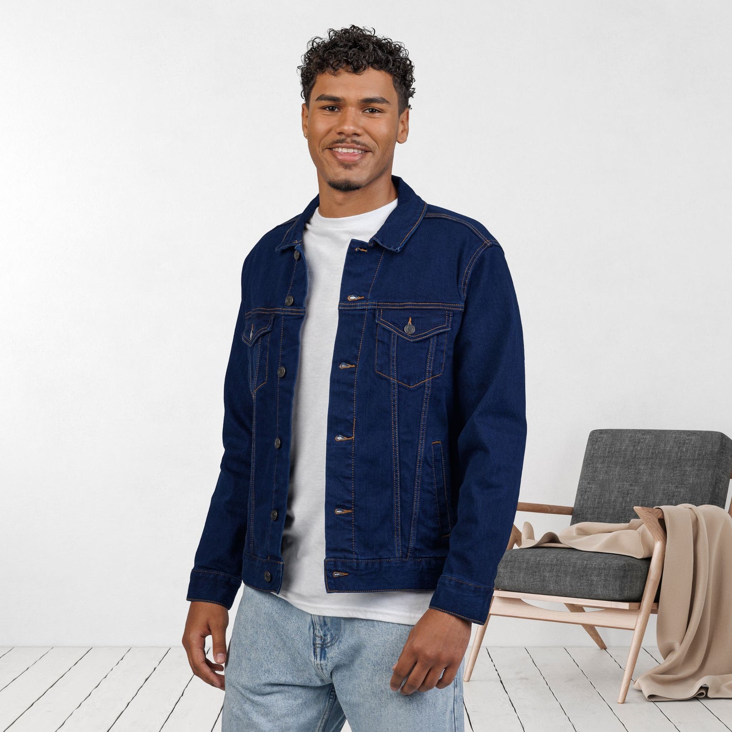 Embroidered Jesus Christ Unisex Denim Jacket