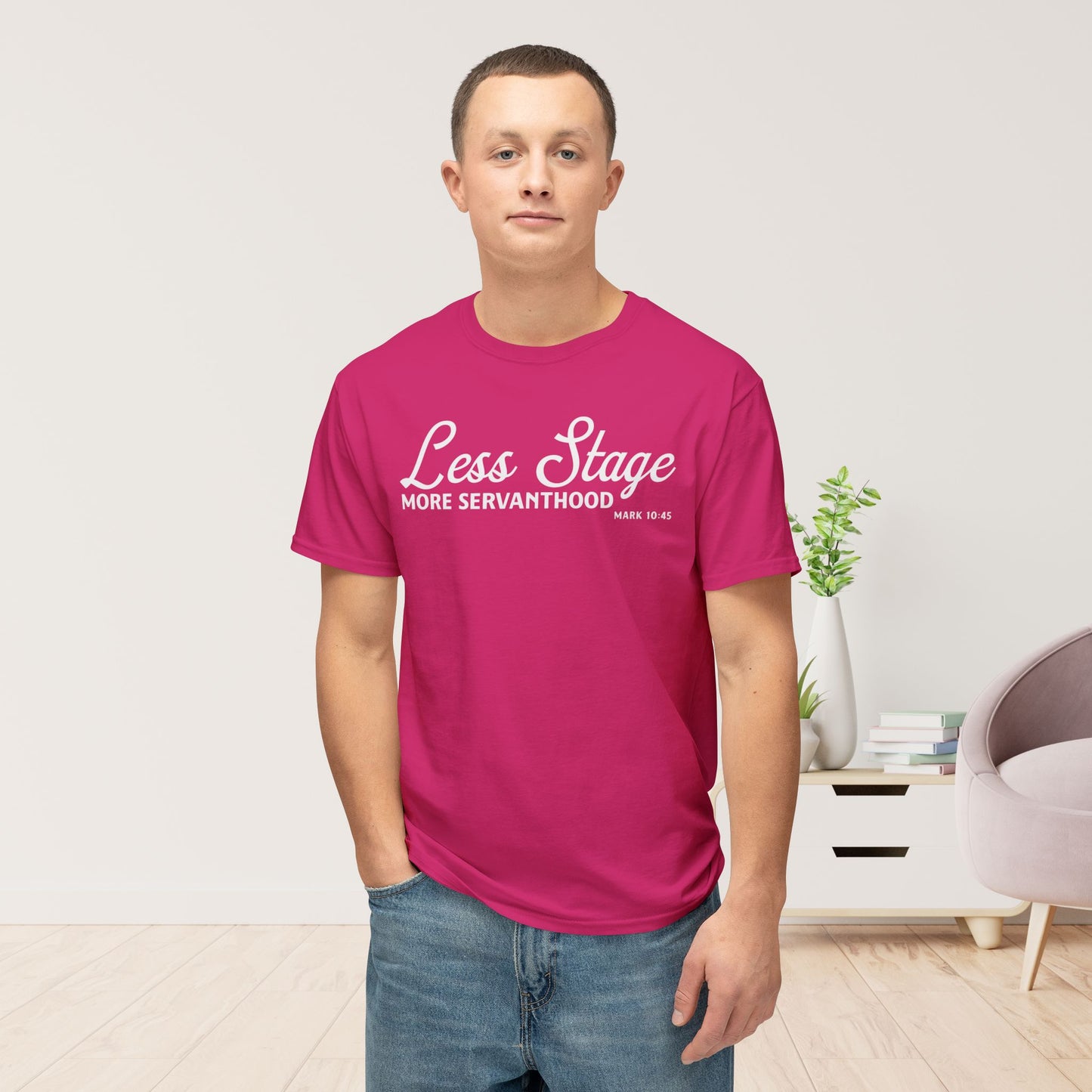 Less Stage. More Servanthood Unisex HD Cotton Tee