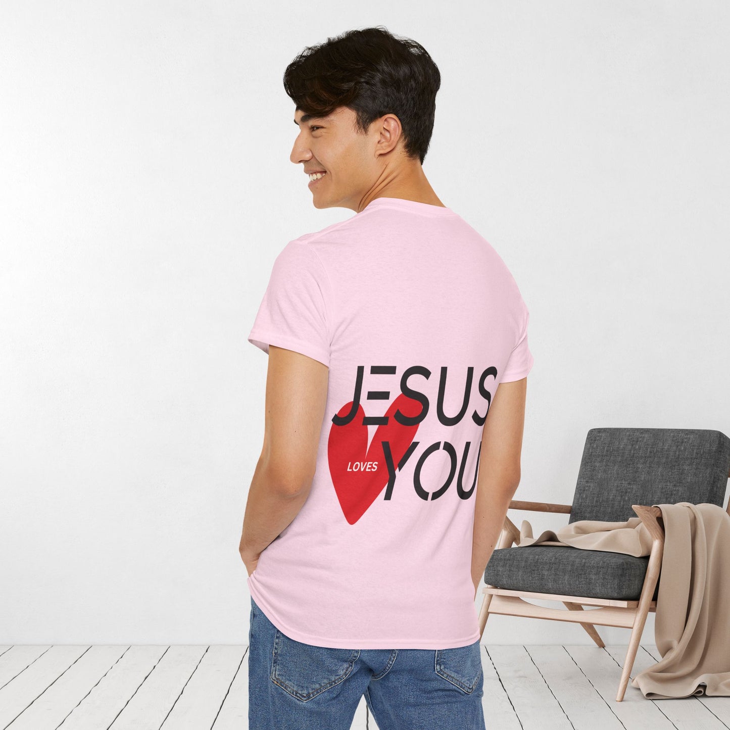 Jesus Loves You Heavy Cotton Tee