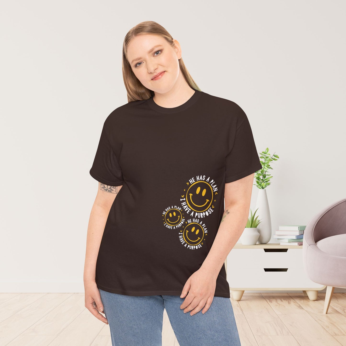He Has a Plan, I Have a Purpose Heavy Cotton Tee