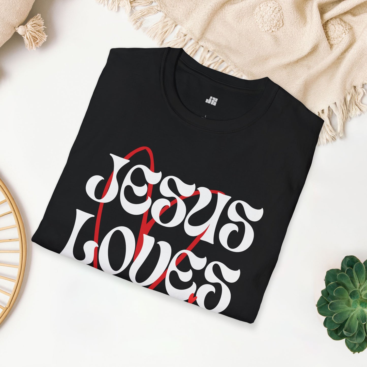 Unisex Jesus Loves You Softstyle T-shirt