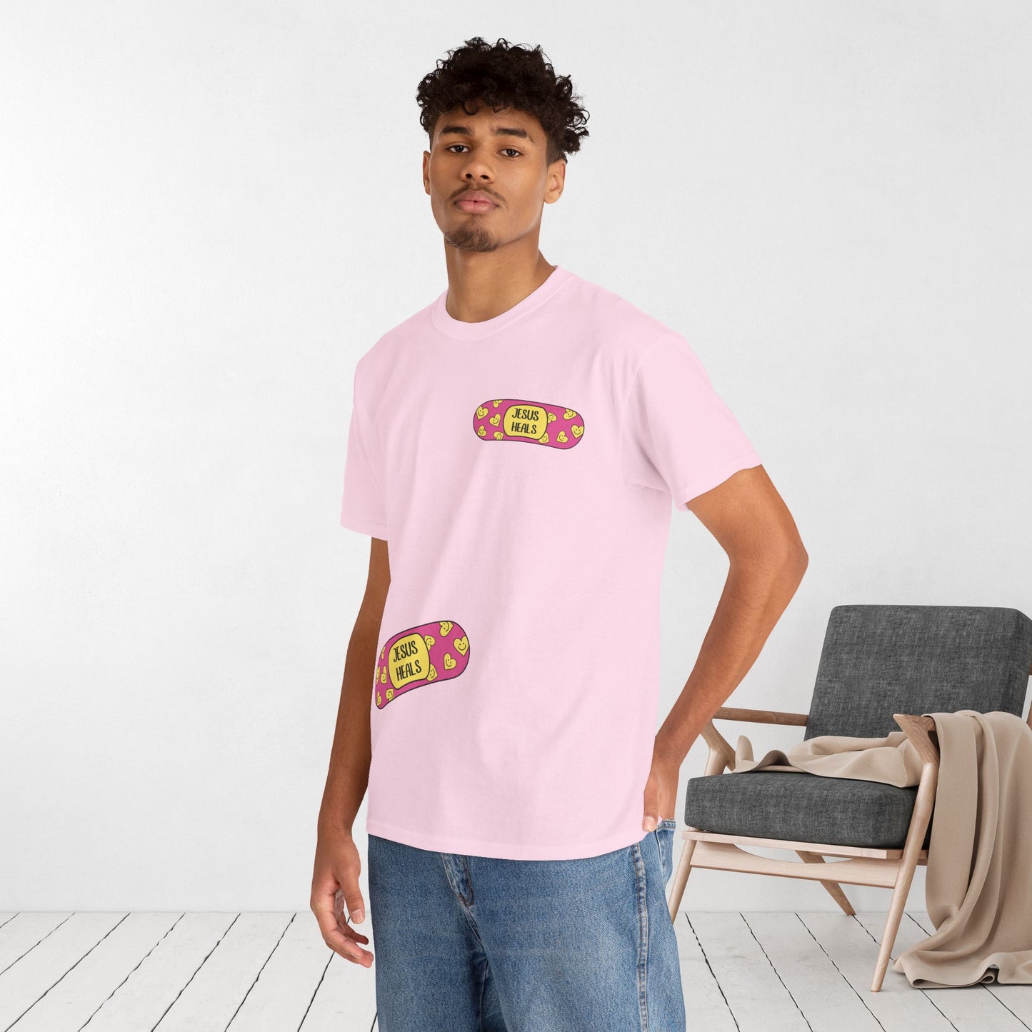 Jesus Heals Heavy Cotton Tee