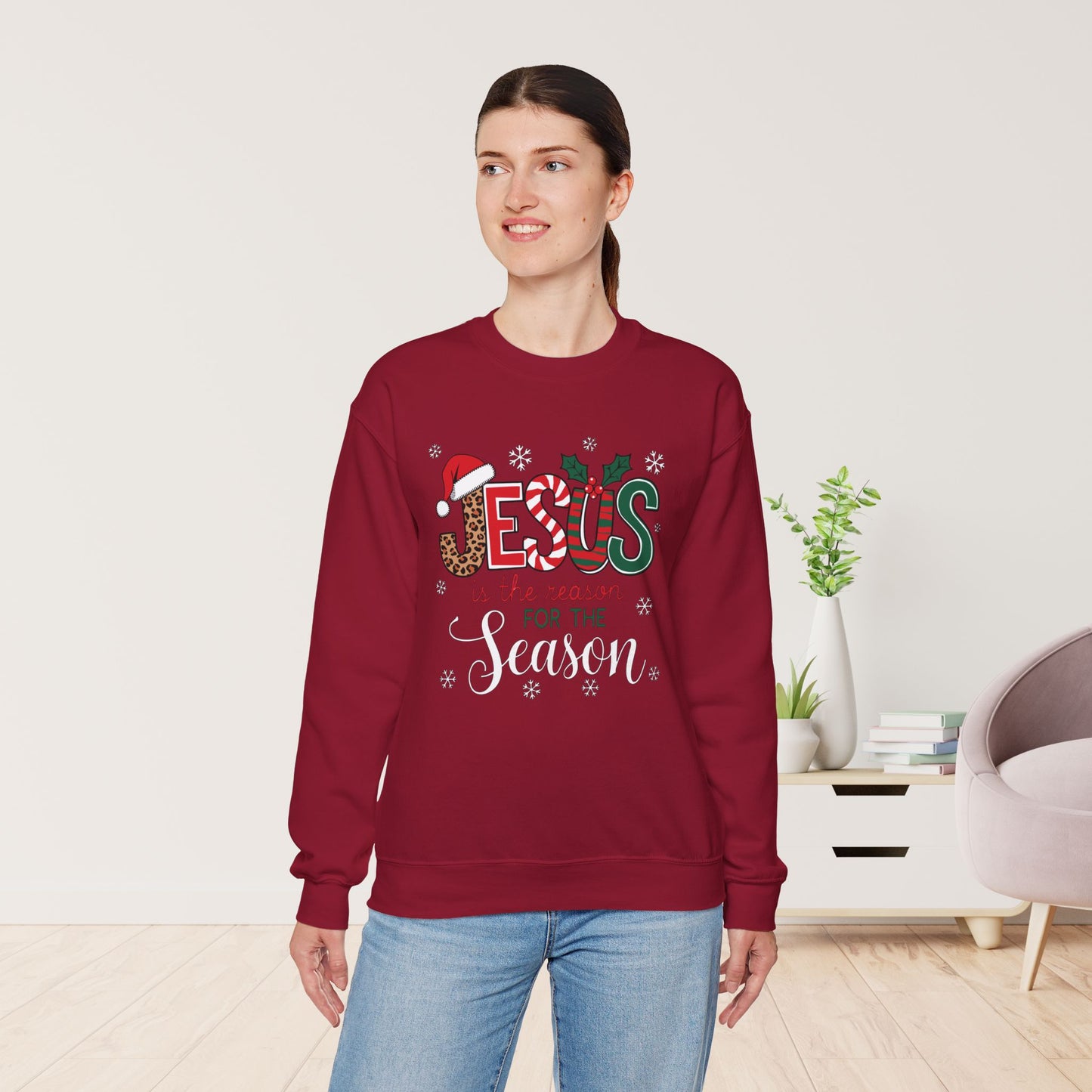 Jesus Is The Reason For The Season Christian Sweatshirt - Christmas Pullover