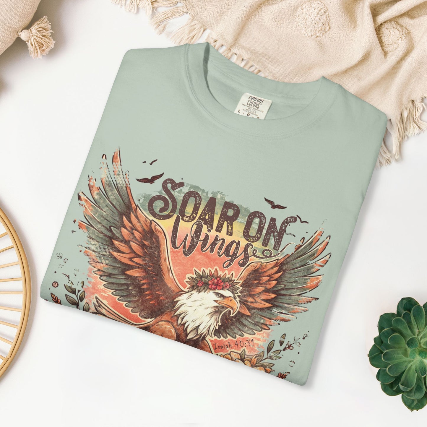 Soar on Wings Like Eagles Comfort Colors Shirt