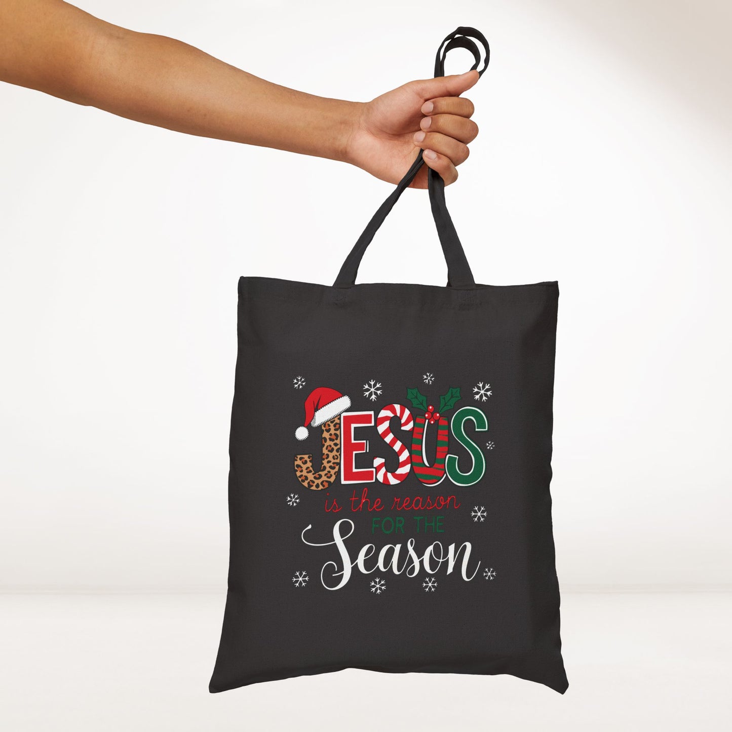 Jesus Is The Reason For The Season Canvas Tote Bag