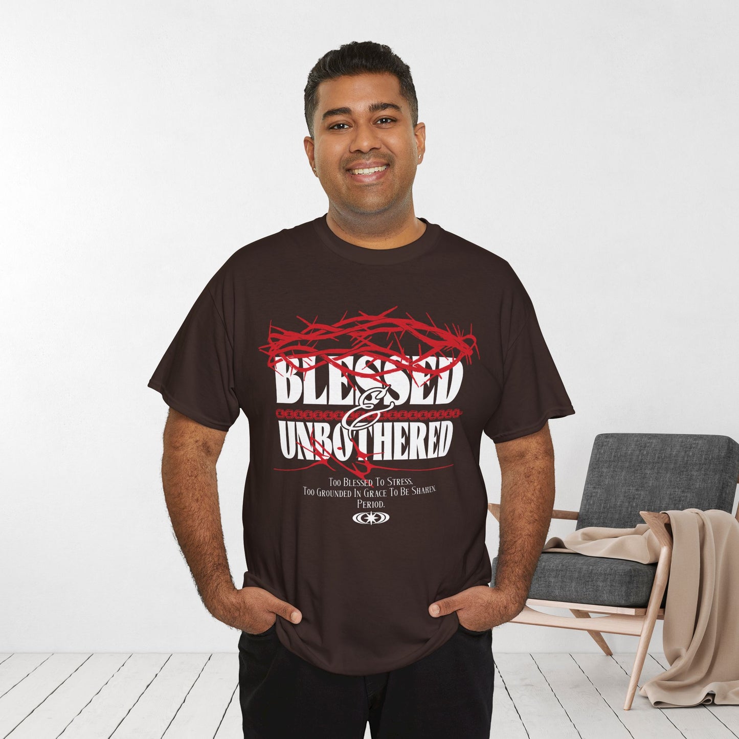 Blessed & Unbothered Heavy Cotton Tee