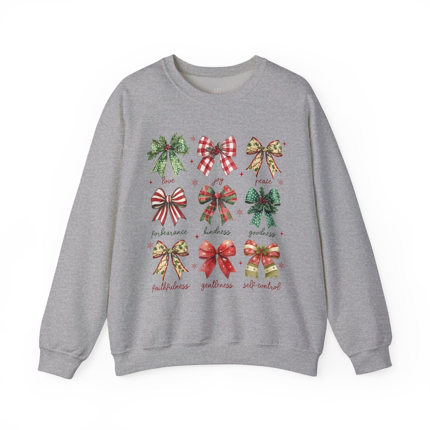 Christmas Fruit of The Spirit Christian Sweatshirt - Christian Pullover