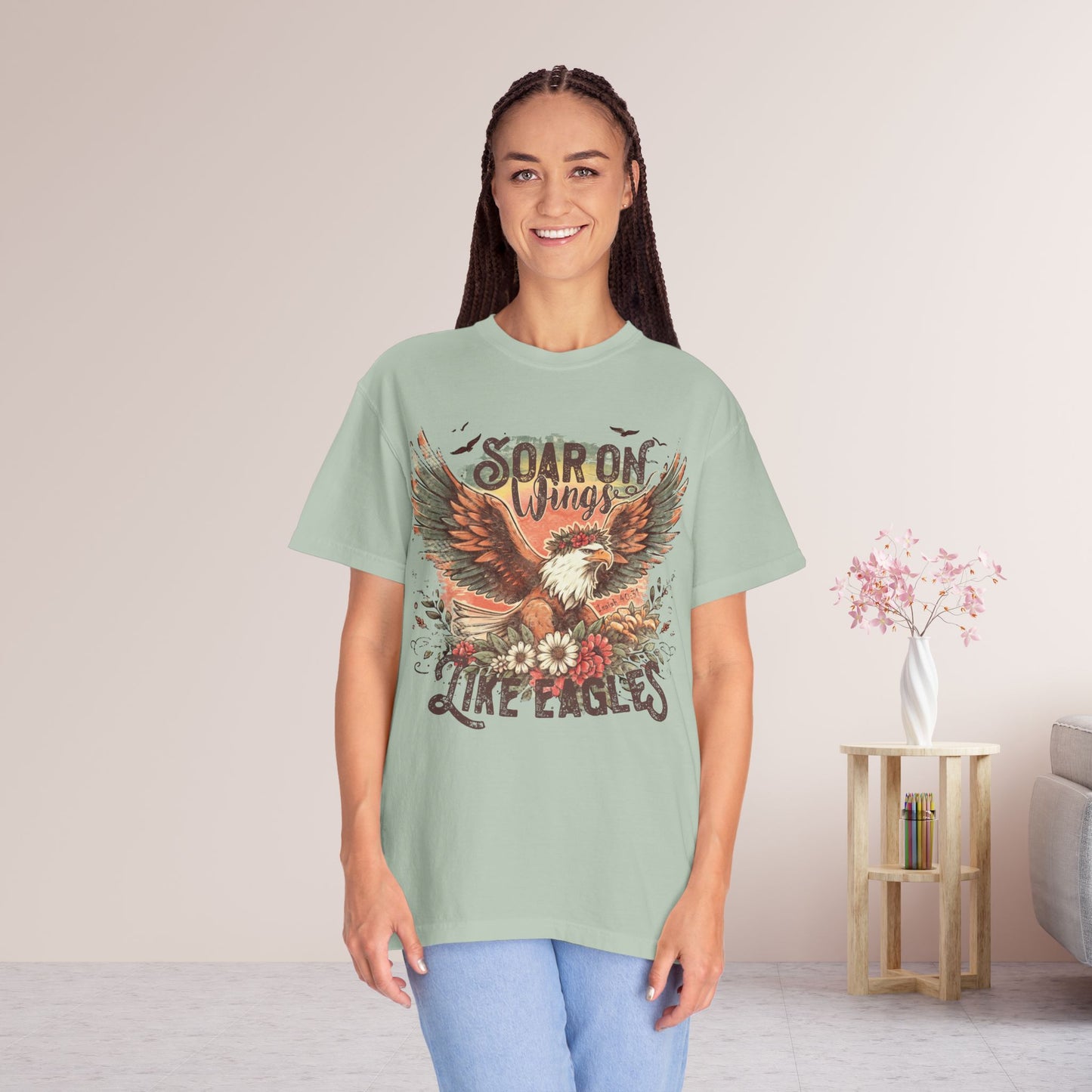 Soar on Wings Like Eagles Comfort Colors Shirt