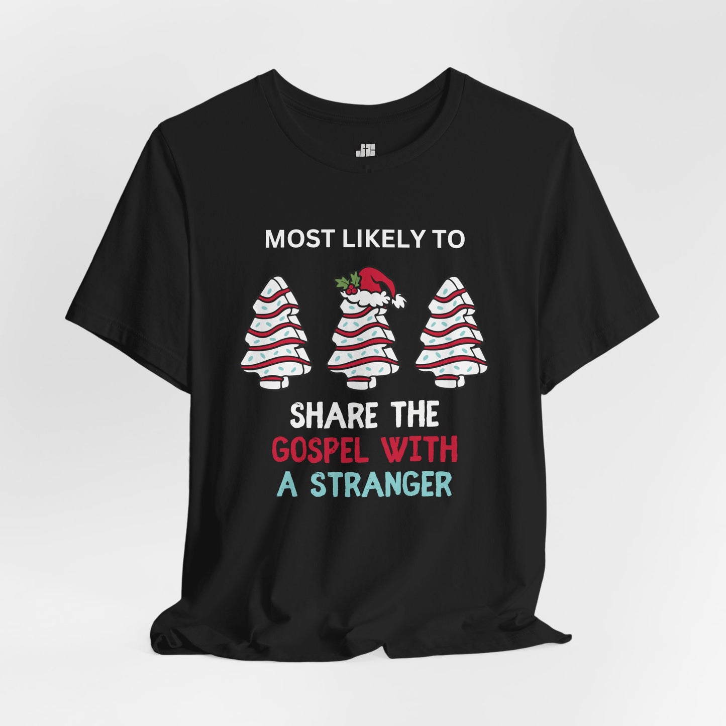 Most Likely to Share The Gospel Soft Cotton Tee - Most Likely to Christian Christmas Shirt