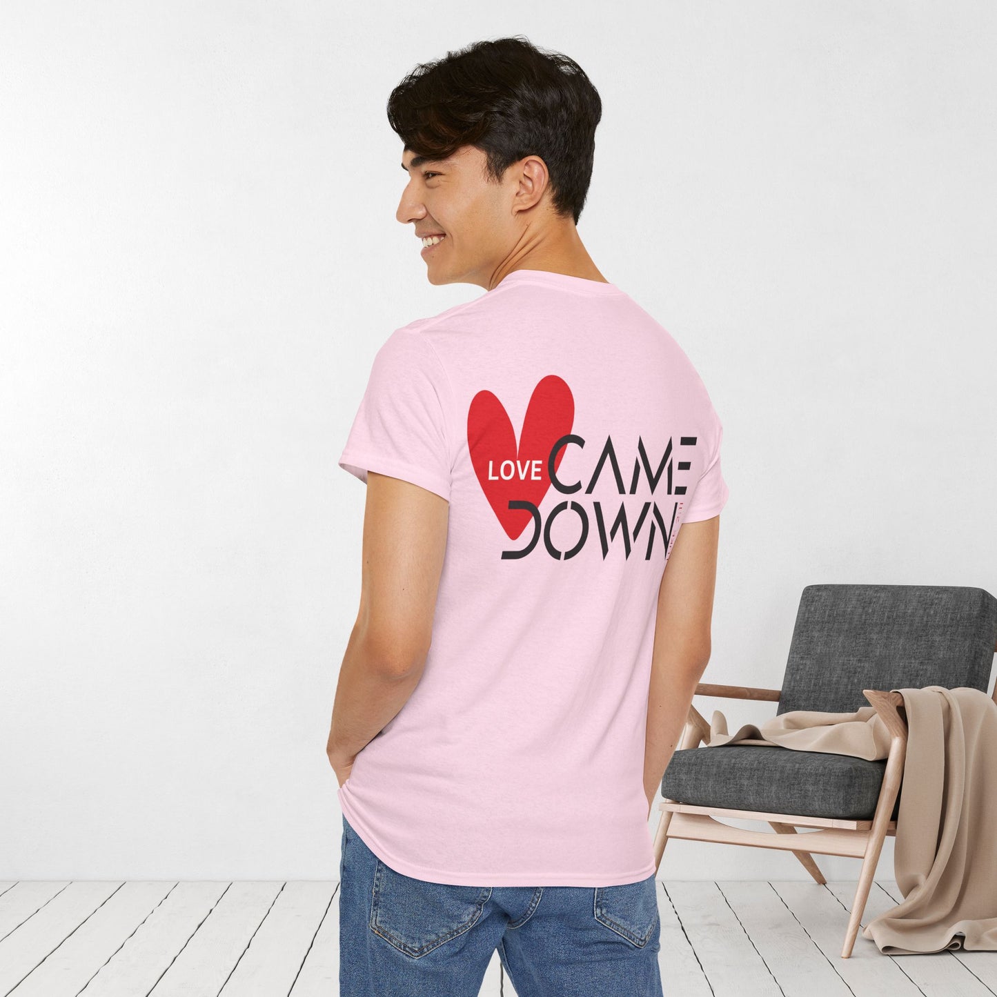 Love Came Down Heavy Cotton Tee - Luke 2:11