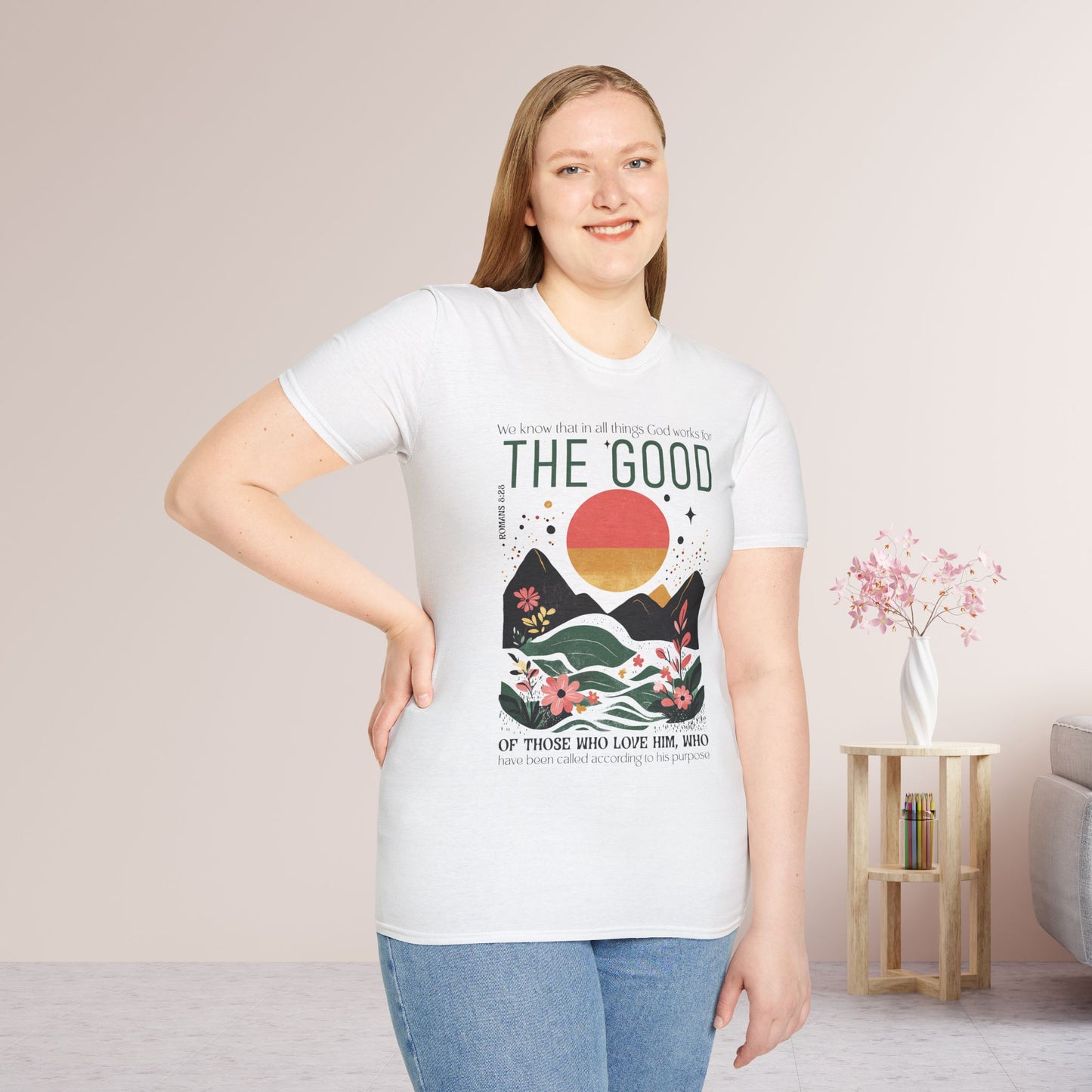All Things for Good Romans 8:28 Softstyle T-shirt