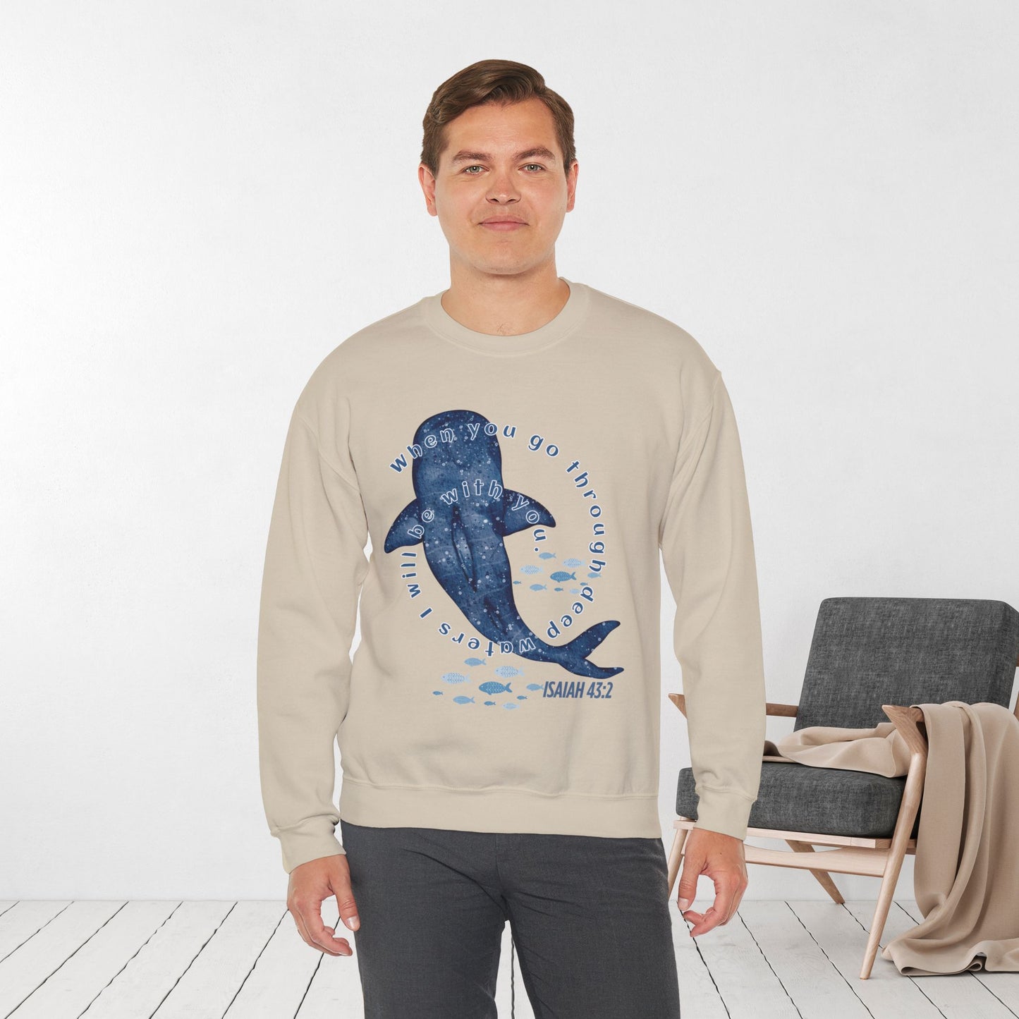 When You Go Through Deep Waters I Will Be With You Sweatshirt