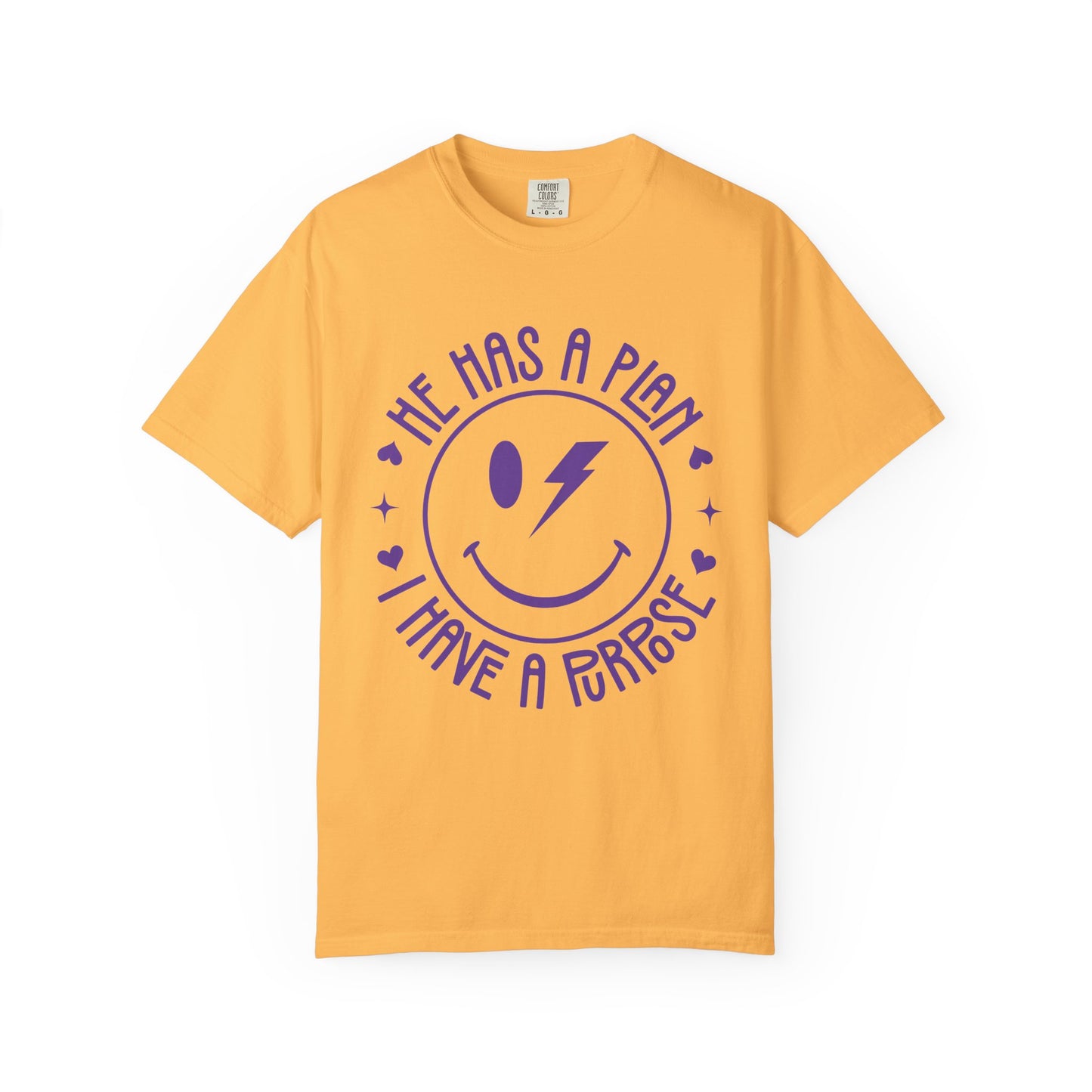 He Has a Plan I Have a Purpose Comfort Colors Shirt