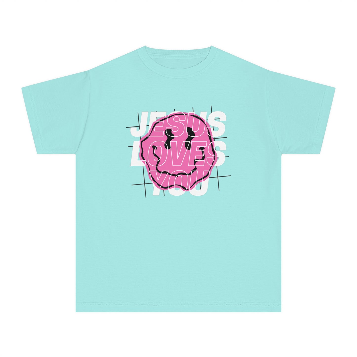 Jesus Loves You Comfort Colors Youth Christian Tee