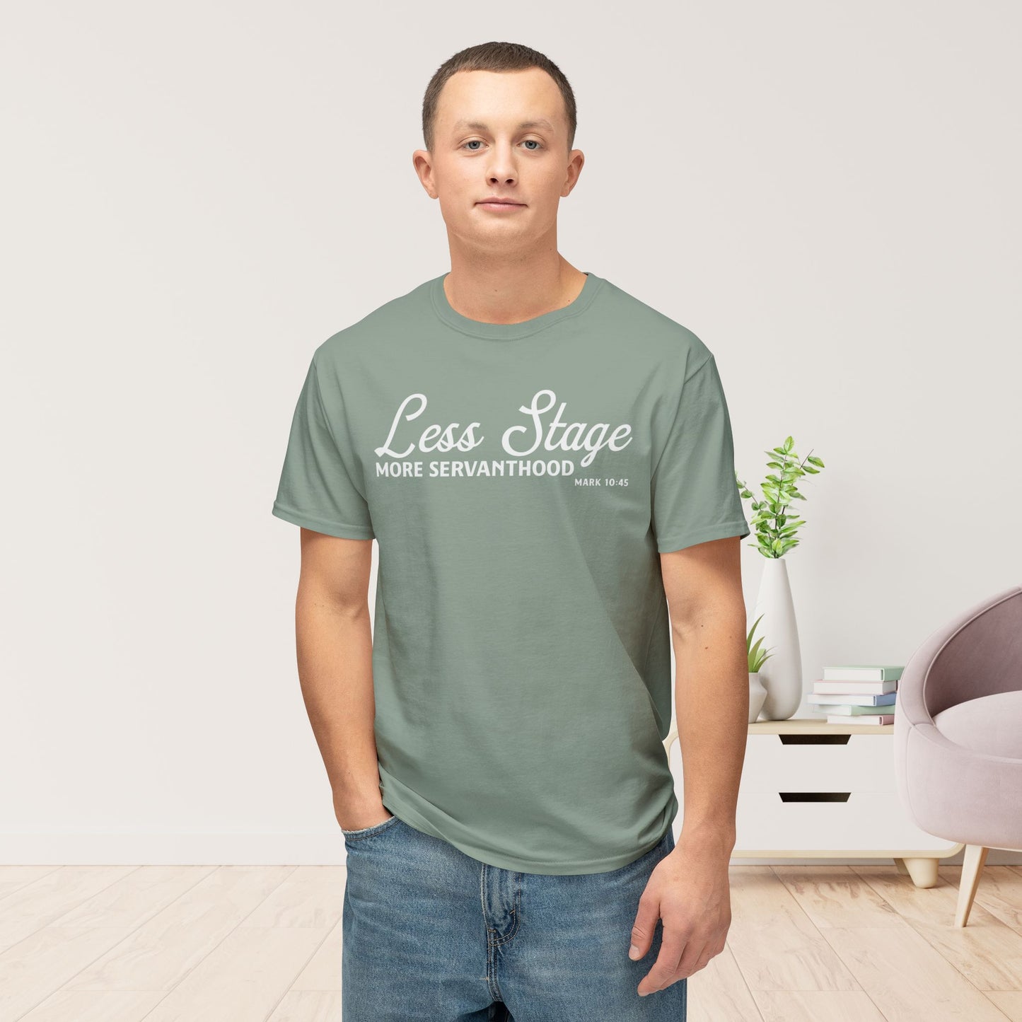 Less Stage. More Servanthood Unisex HD Cotton Tee