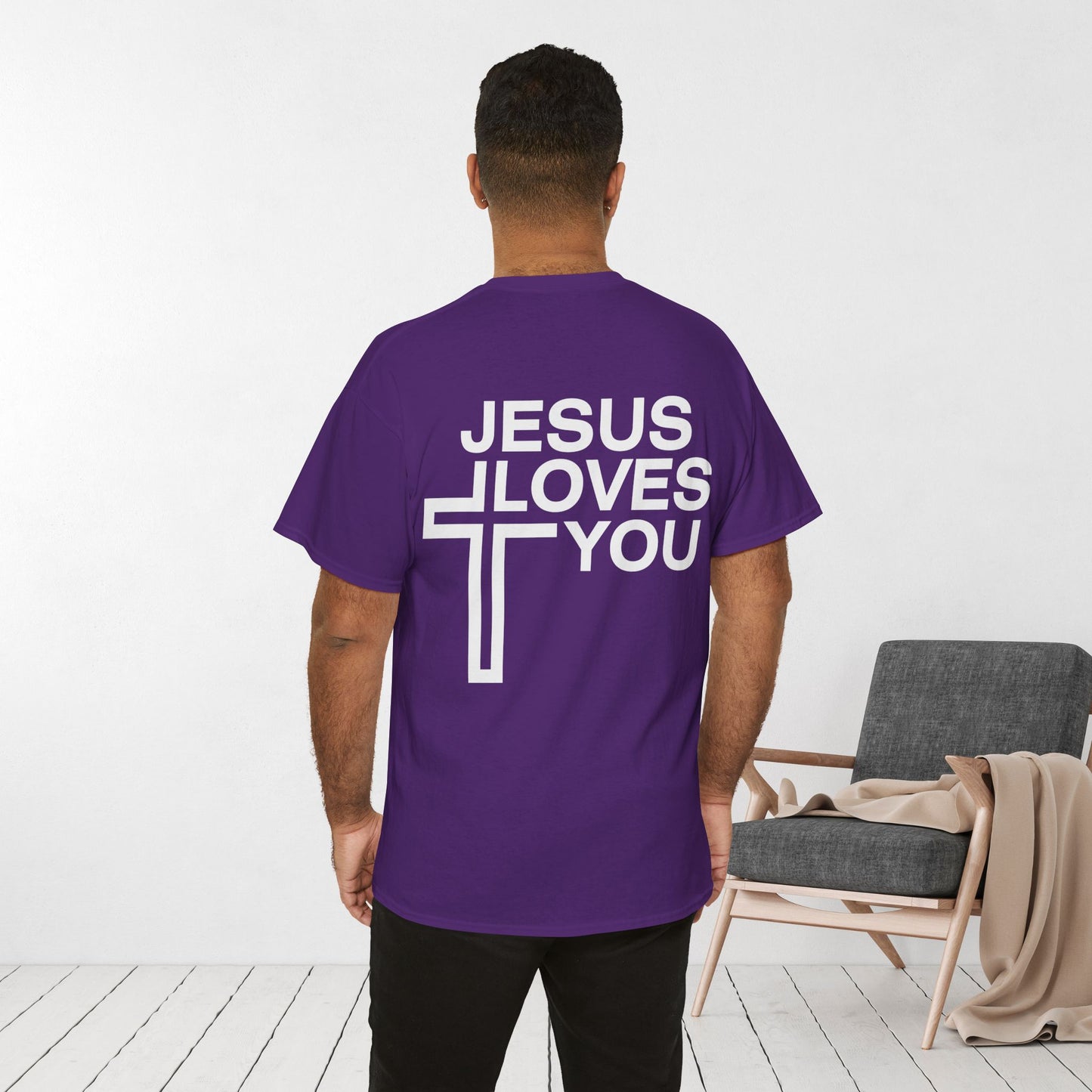 Jesus Loves You Heavy Cotton Tee