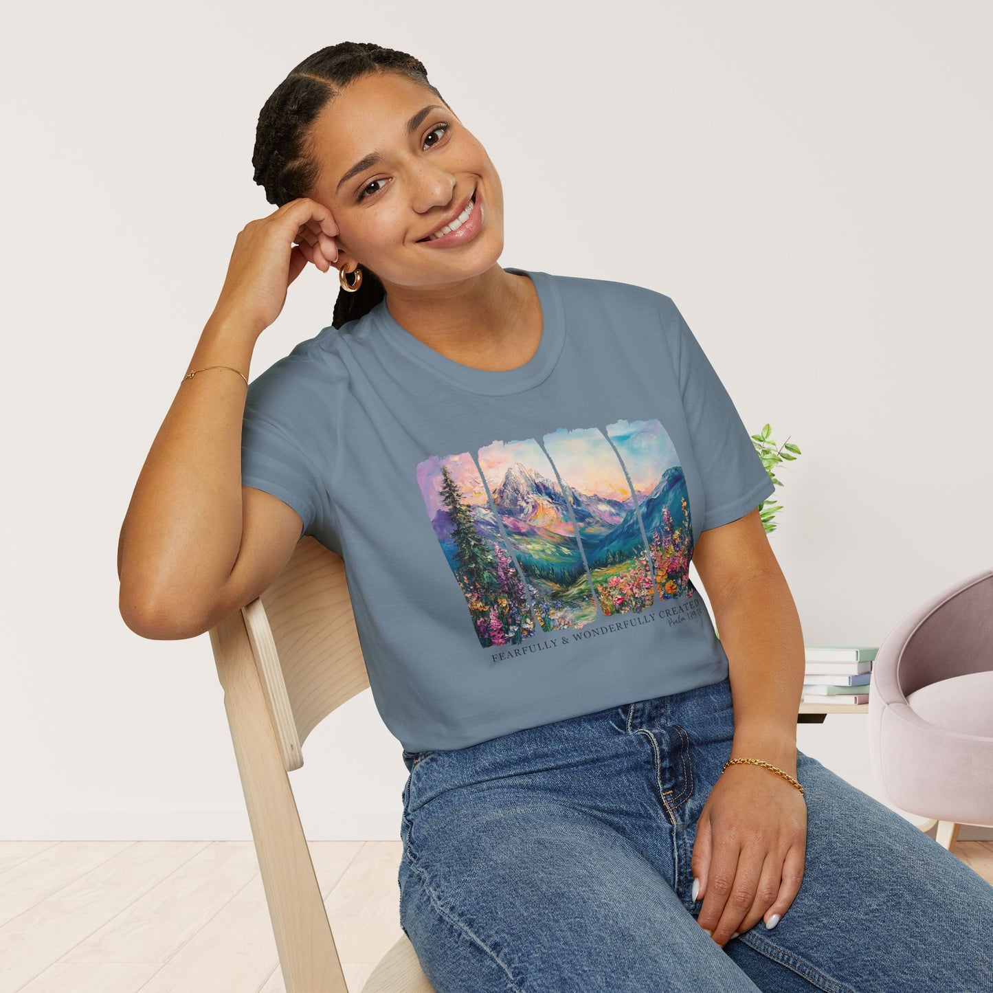 Fearfully and Wonderfully Created Softstyle T-shirt - Psalm 139:14