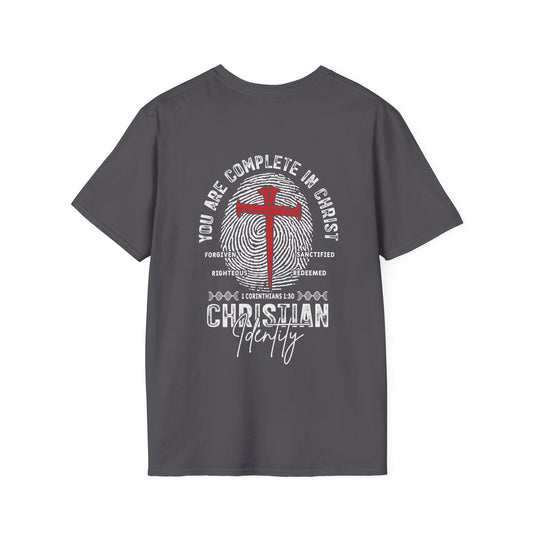 You Are Complete in Christ Softstyle T-shirt - 1 Corinthians 1:30