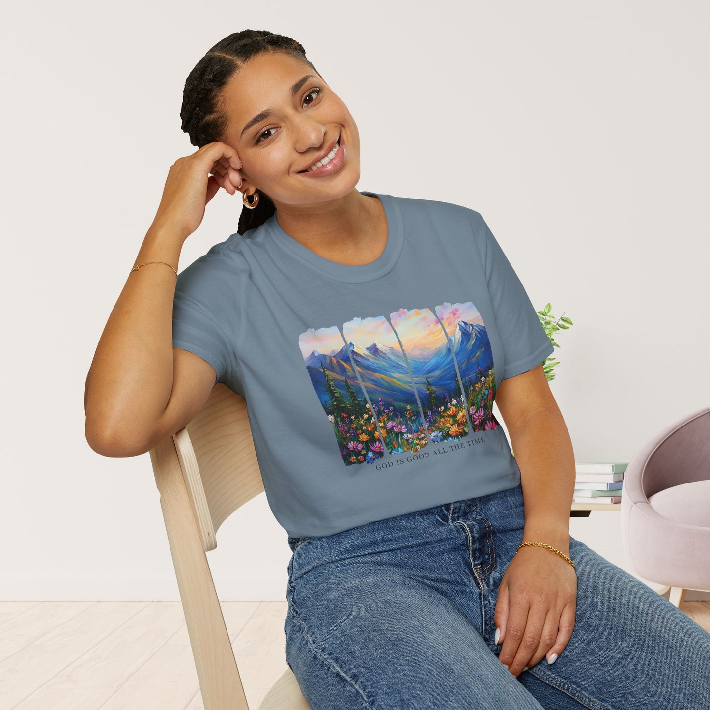 God Is Good All The Time Softstyle T-shirt
