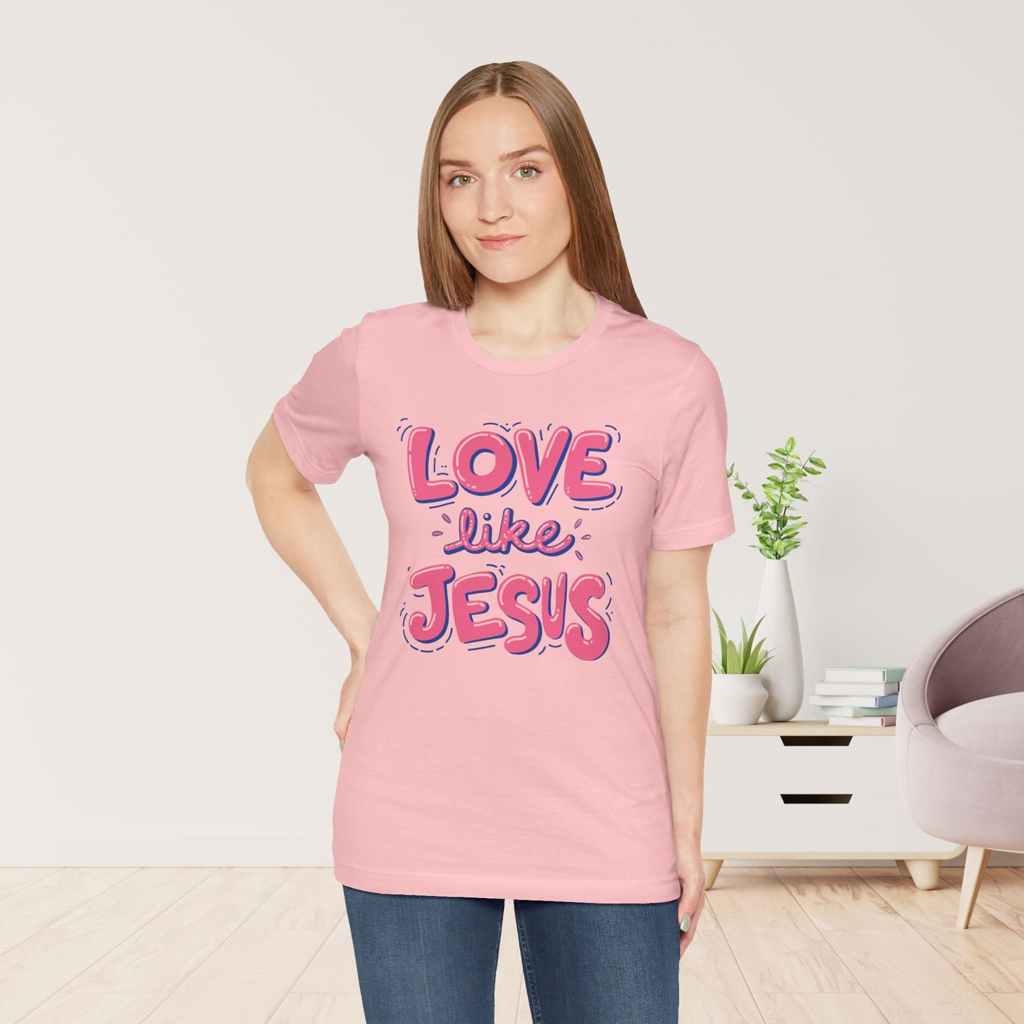 Love Like Jesus Soft Cotton Tee - Christian Shirt