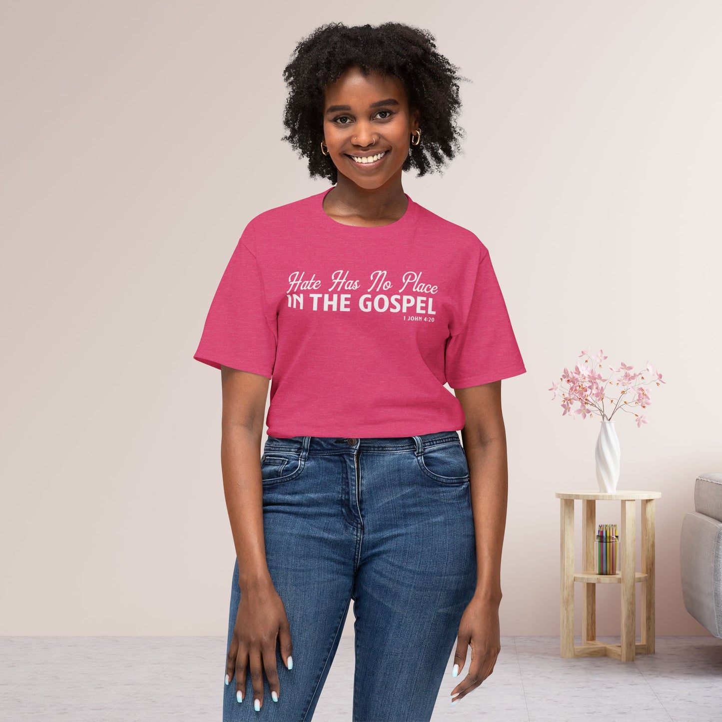 Hate Has No Place in the Gospel Unisex HD Cotton Tee