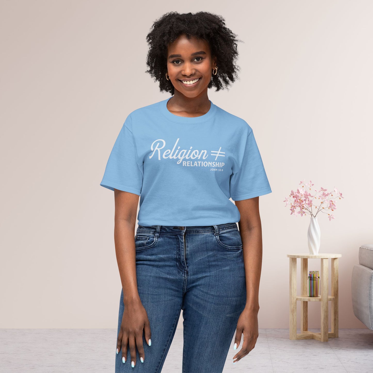 Religion ≠ Relationship Unisex HD Cotton Tee