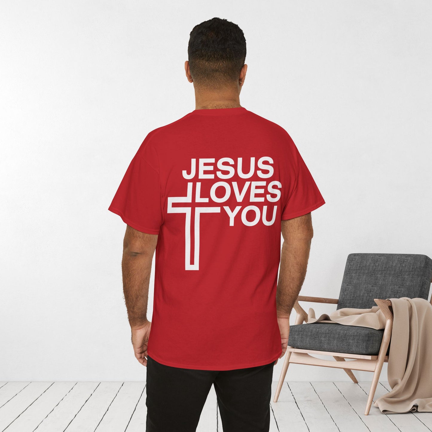 Jesus Loves You Heavy Cotton Tee
