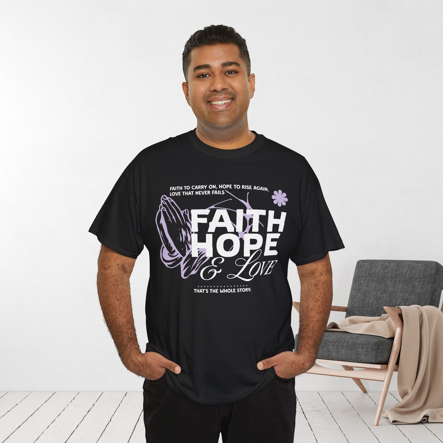 Faith Hope Love Heavy Cotton Tee
