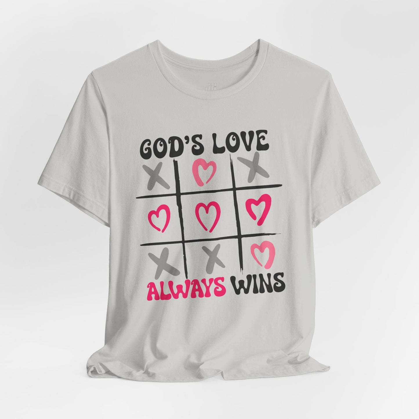 God's Love Always Wins Soft Cotton Tee - Christian Shirt