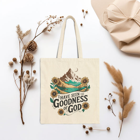 I Have Seen The Goodness of God Canvas Tote Bag