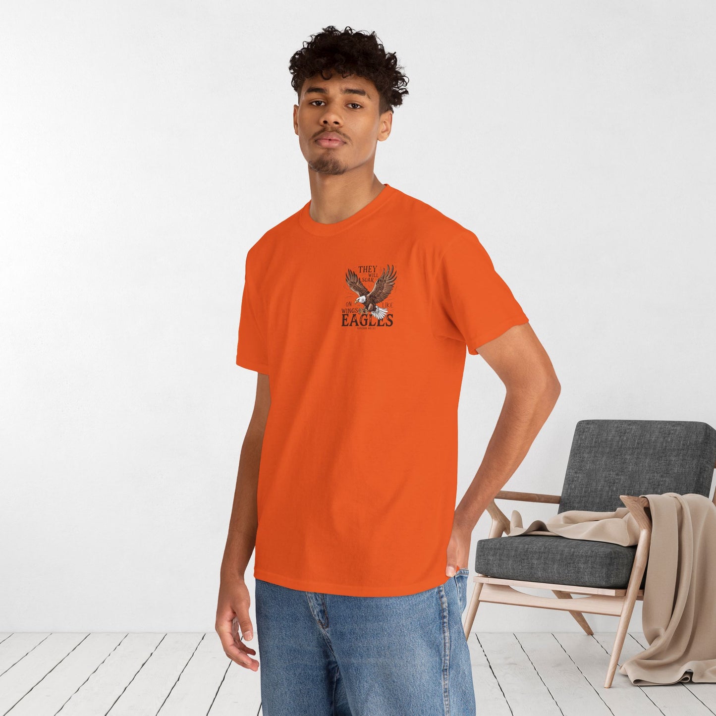 They Will Soar on Wings Like Eagles Heavy Cotton Tee