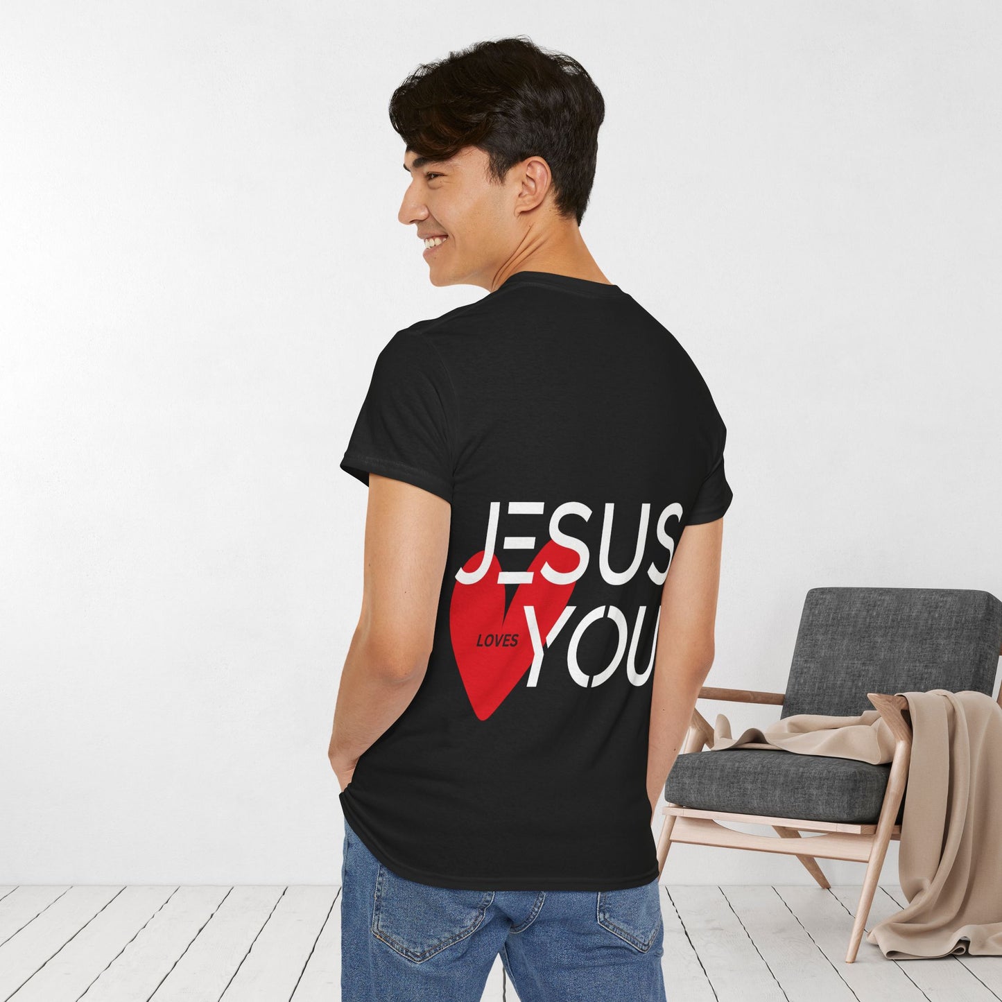 Jesus Loves You Heavy Cotton Tee