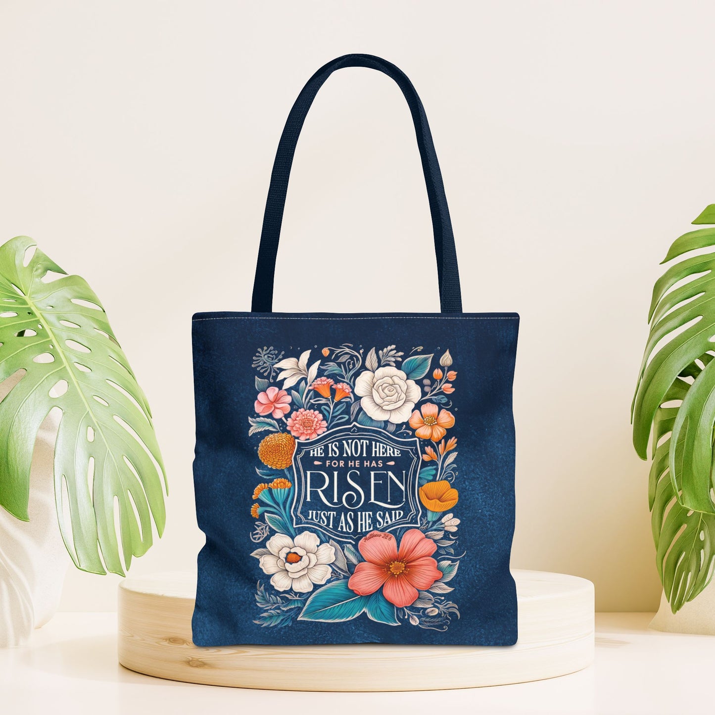 He Has Risen Tote Bag - Christian Tote Bag