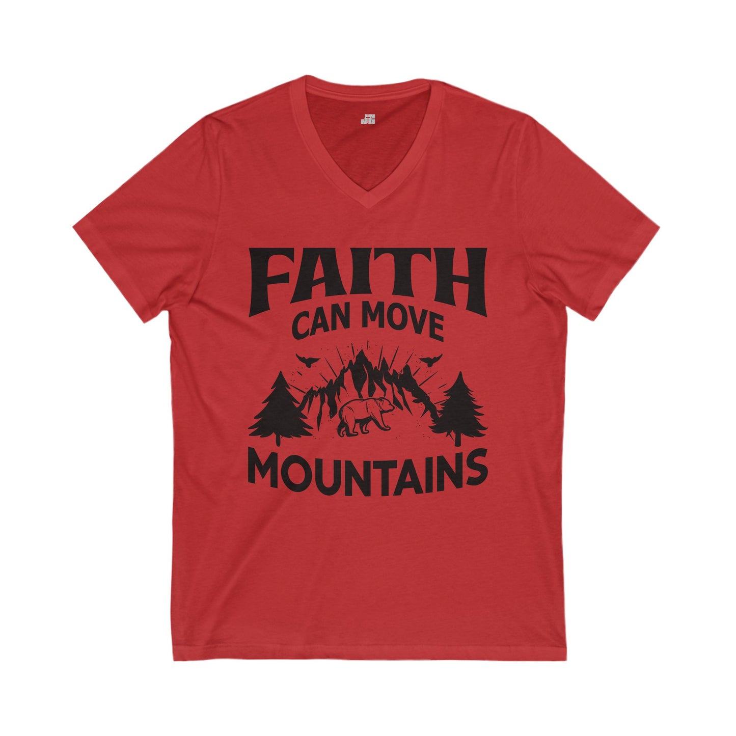 Faith Can Move Mountains V-Neck Tee
