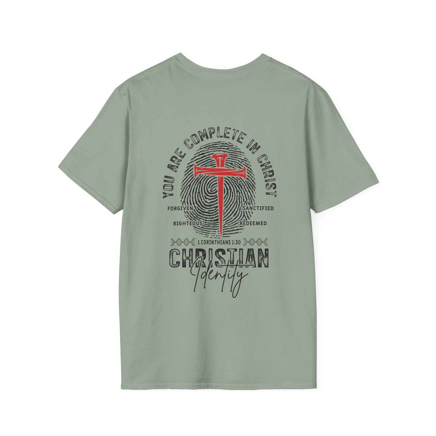 You Are Complete in Christ Softstyle T-shirt - 1 Corinthians 1:30