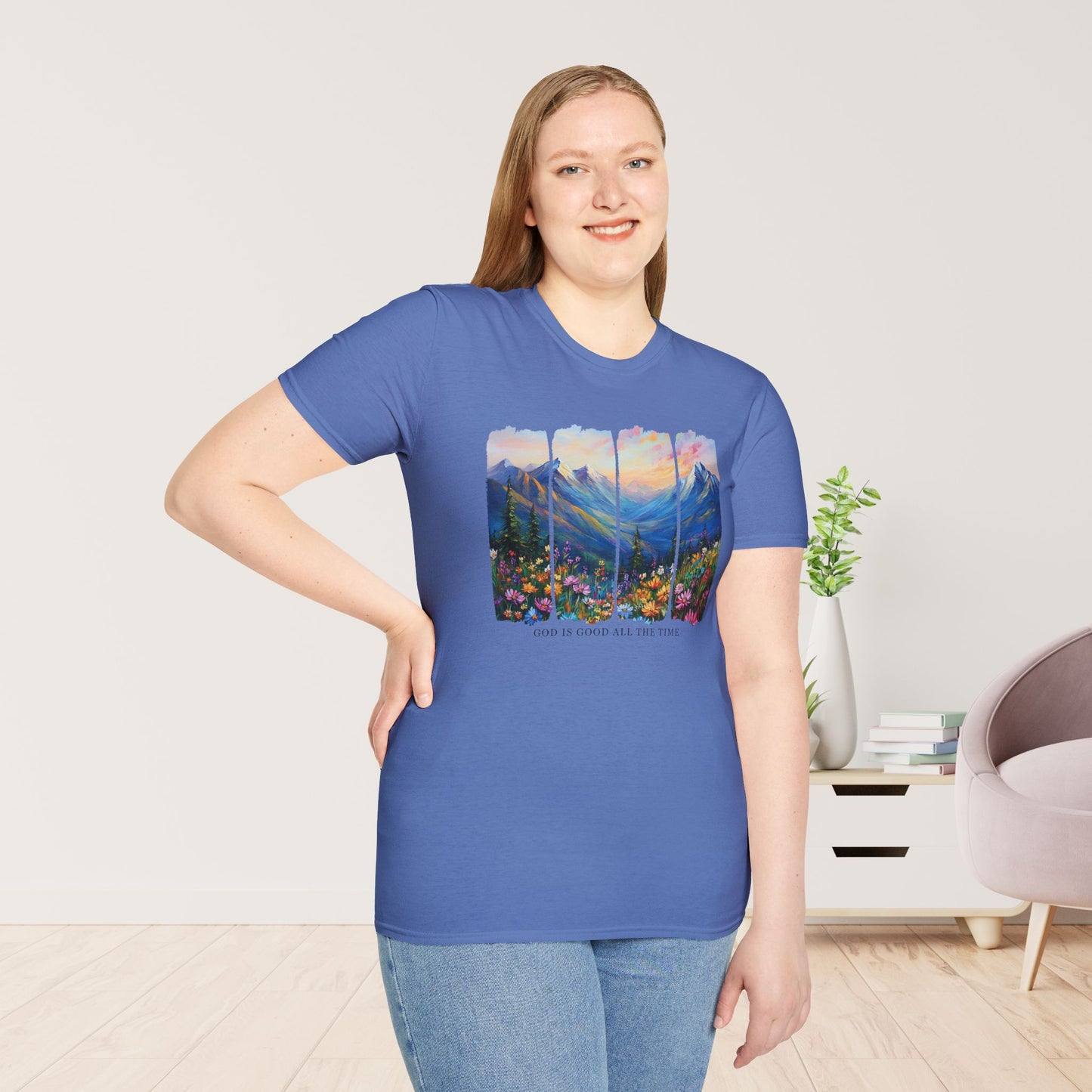 God Is Good All The Time Softstyle T-shirt