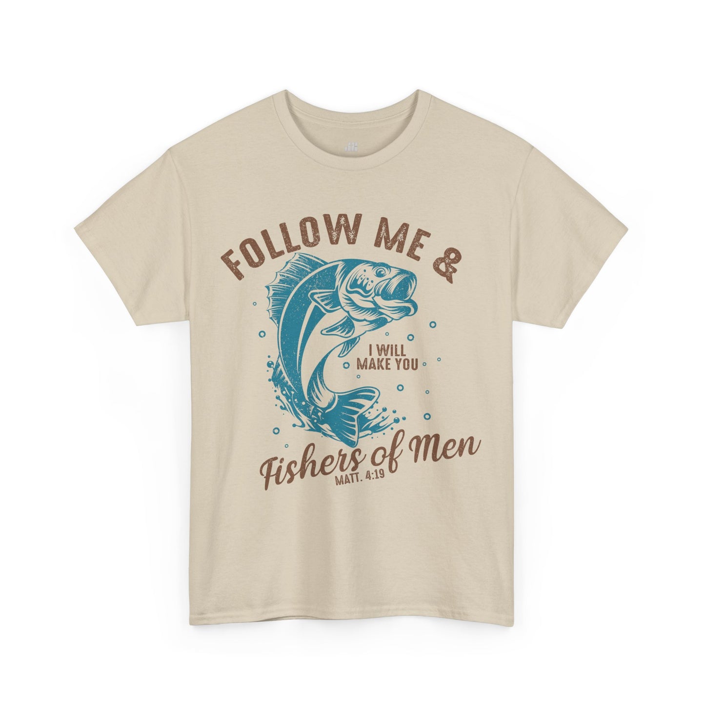 Follow Me Heavy Cotton Tee - Matthew 4:19