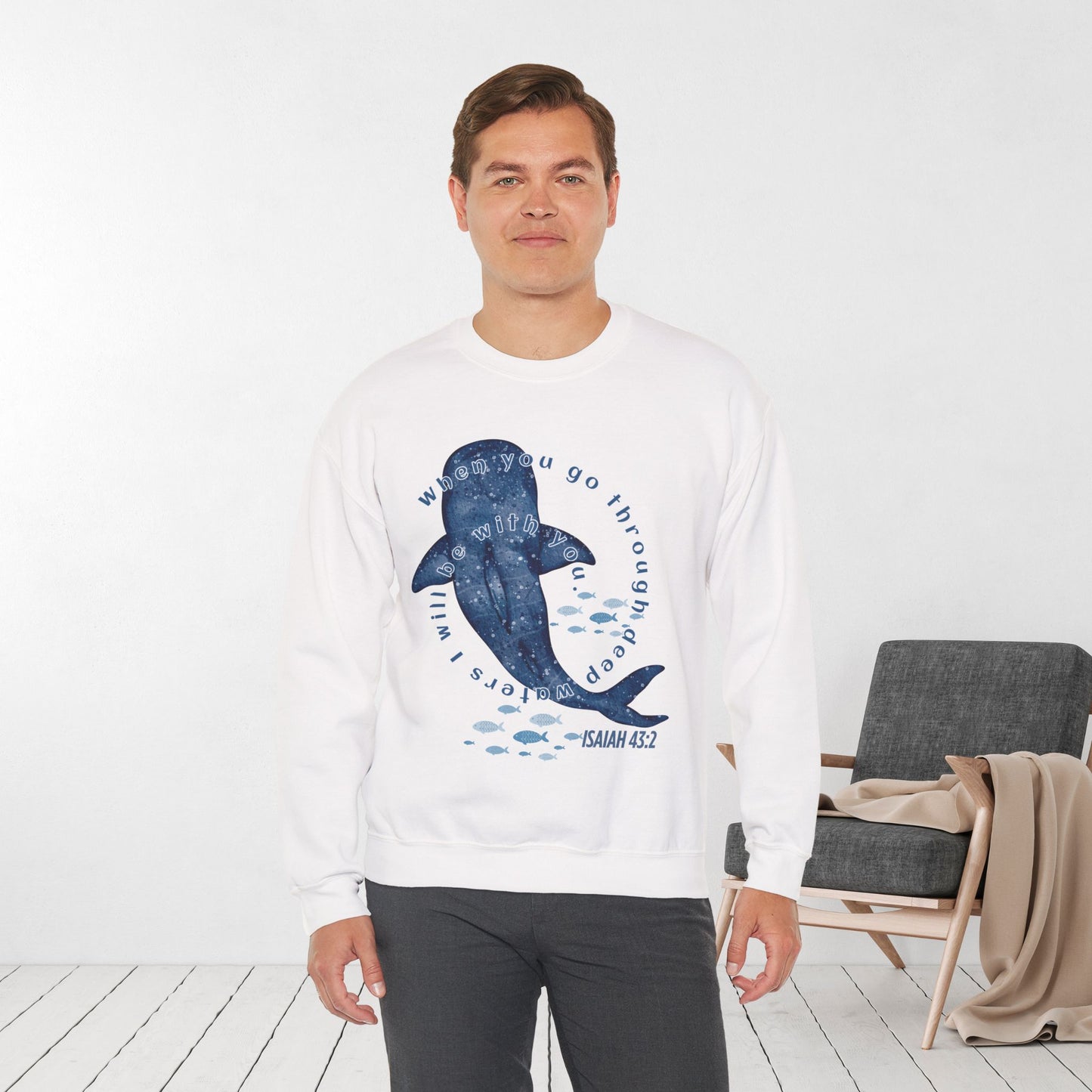 When You Go Through Deep Waters I Will Be With You Sweatshirt