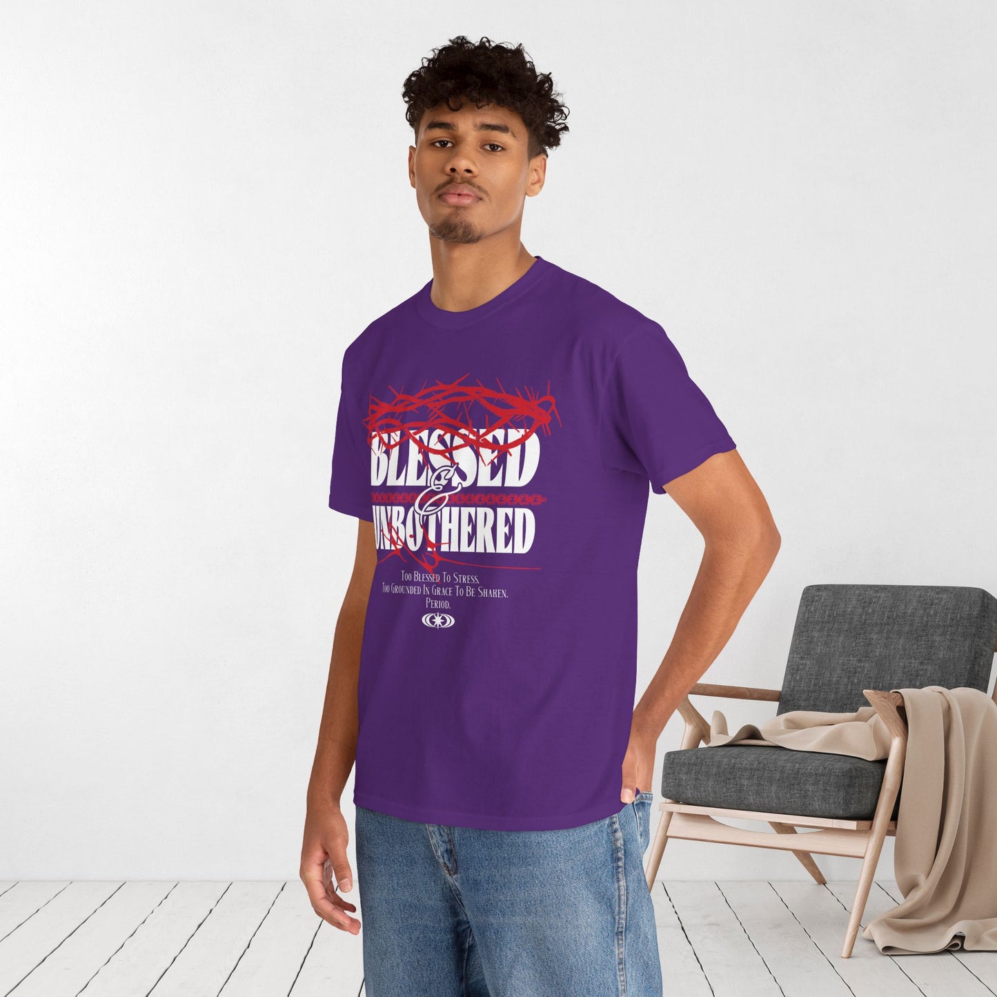 Blessed & Unbothered Heavy Cotton Tee