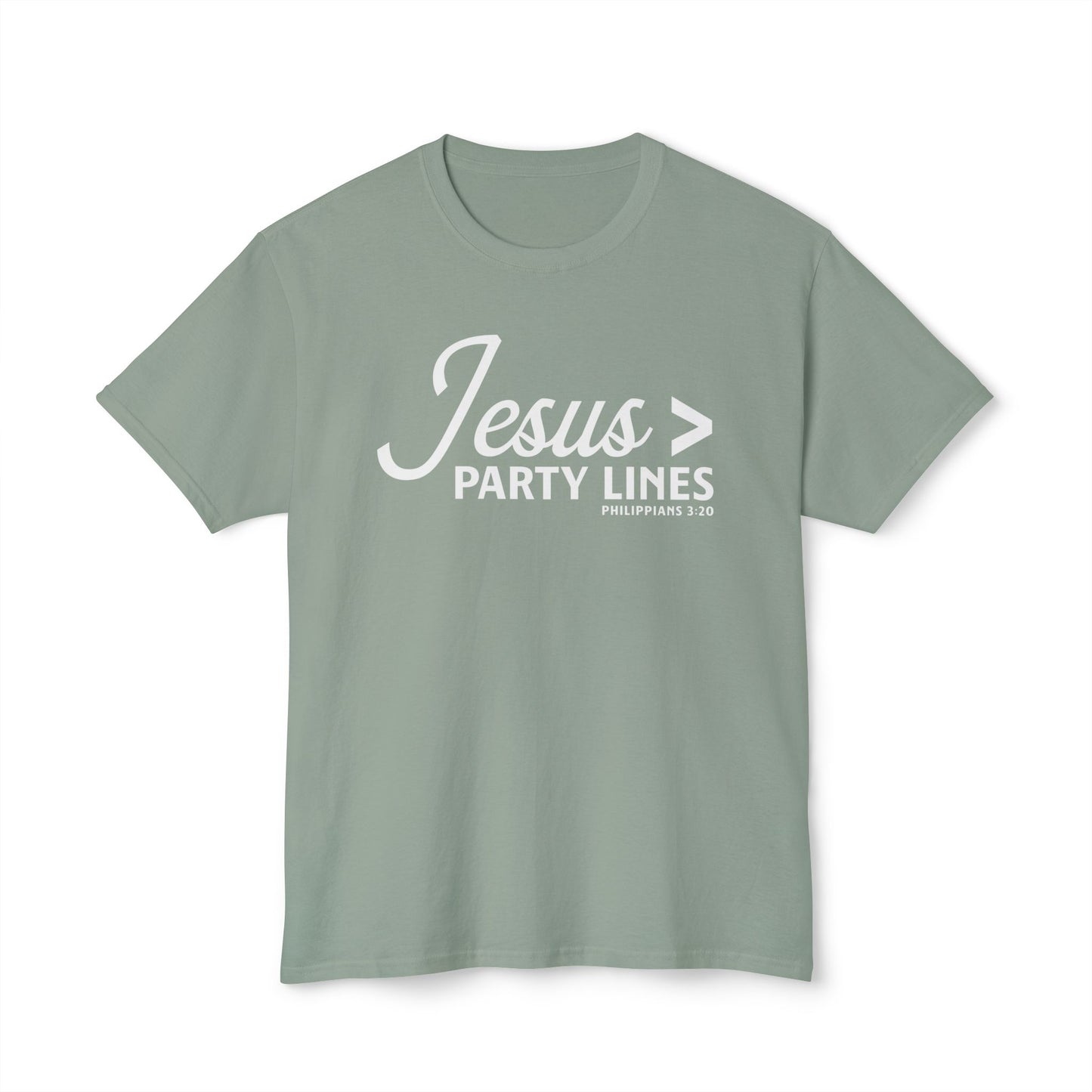 Jesus > Party Lines Unisex HD Cotton Tee