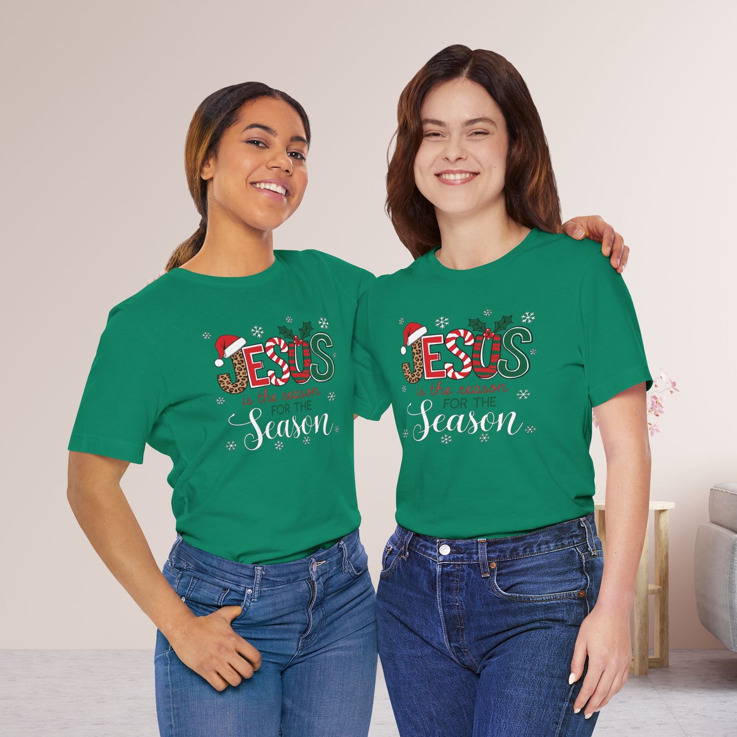 Jesus Is The Reason For The Season Soft Cotton Tee - Christian Christmas Shirt